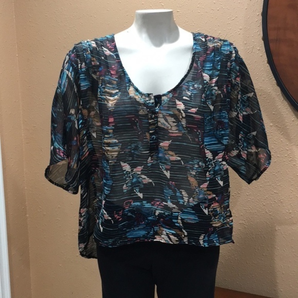 Colorful rusty blouse